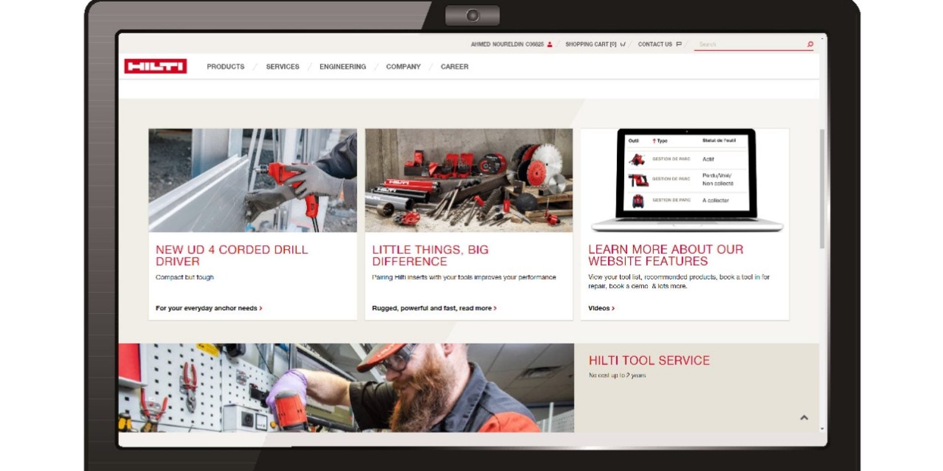 Hilti website