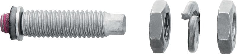 Electrical connector S-BT-EF Threaded screw-in stud (Carbon steel, Metric thread) for electrical connections on steel in mildly corrosive environments