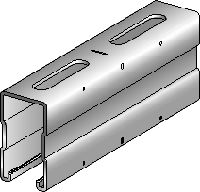 MQ-72-F channel Hot-dip galvanized (HDG) 72 mm high MQ strut channel for medium/heavy-duty applications