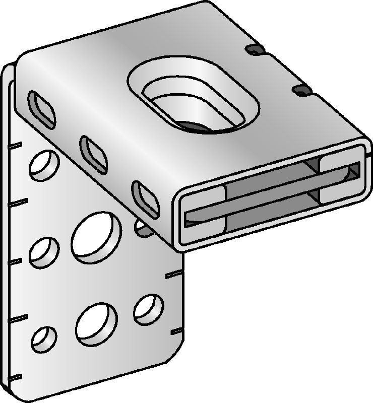 MVA-LC ventilation support Galvanized air duct bracket for fastening or hanging ventilation ducts