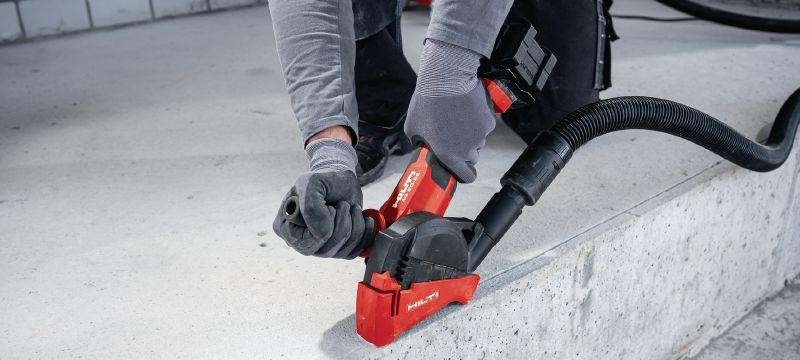 Nuron AG 6D-22 Cordless angle grinder (125 mm) Powerful cordless angle grinder with brushless motor, SensTech control and advanced safety features for discs up to 125 mm (Nuron battery platform) Applications 1